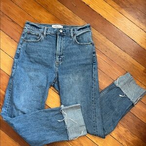 Abercrombie & Fitch Blue Ultra High Rise Jeans